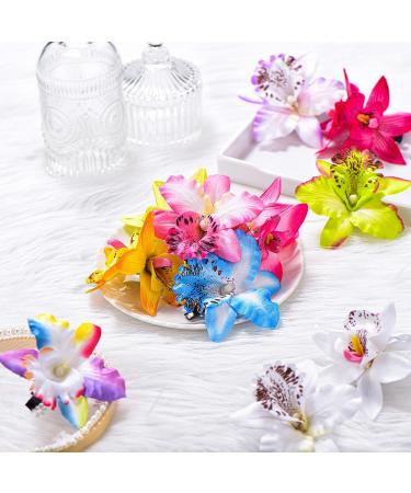 18 Pcs Hawaiian Hibiscus Flower Hair Clips for Women - Tropical Bridal Wedding Hair Accessories - Buy Online on GoSupps.com