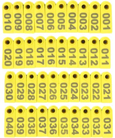 Balacoo 100pcs Sheep & Cattle Ear Tags - Durable Animal Identification & Livestock Number Tags - Buy Online on GoSupps.com