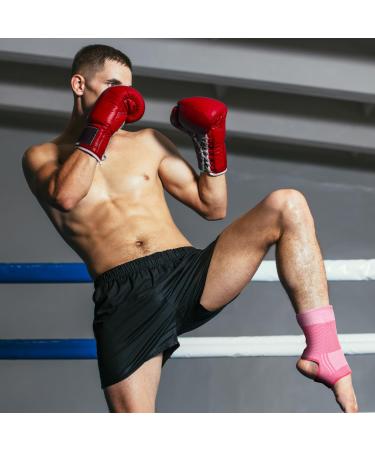 Ankle Brace for Men Women & Youth - Superior Sprained Ankle Support Sleeve for Running & Sports - Pink L/XL Compression Stabilizer & Wrap Support - Buy Online on GoSupps.com