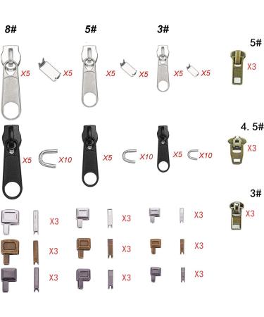 Zipper Repair Kit with Install Pliers Tool by DmHirmg - All-in-One Zipper Replacement Pack for Instant Fixes - Buy Online on GoSupps.com