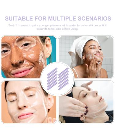 Buy FRCOLOR 120pcs Cleaning Compressed Exfoliating Face Sponges - Purple Makeup Remover Pads for Travel & Cleansing - Buy Online on GoSupps.com