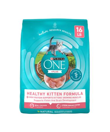 Purina ONE Healthy Kitten Dry & Wet Kitten Food Dry Food Chicken 16 LBS