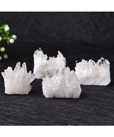 Natural Crystal Rough 1PC Natural Crystal Cluster Original Specimen Piece High Penetration Crystal Trophy Home Decor Gift (Color : White Size : 40-60g) 40-60g White - Buy Online on GoSupps.com