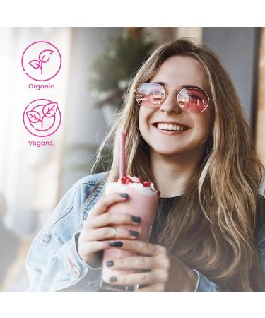 Herbal Magic's Organic Pink Hibiscus Powder - Whole Flower - Natural Face Skin Hair Mask Sparkle your smoothies shakes baking -OF&G UK Organic Certified - Pack 2 1 count (Pack of 2) - Buy Online on GoSupps.com
