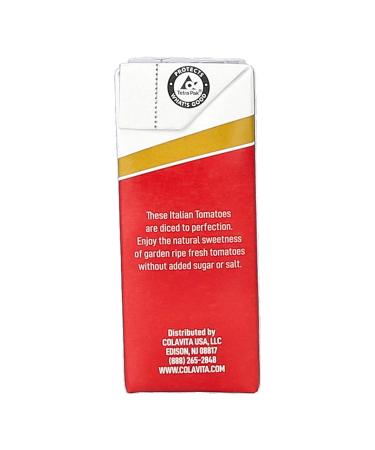 Colavita Diced Tomatoes 13.76 oz (Pack of 4) - Premium Italian Imported Eco-Friendly Tetra Cart, Non-GMO for Sauce Making - Buy Online on GoSupps.com