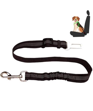EasyULT Adjustable Dog Safety Harness for Car Strong Durable Dog Car Harness with Strong Carabiner 53-75cm Pet Cat Dog Safety Leads Pet Travel Accessories(Black)