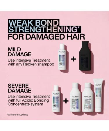 Redken Bonding Set for Damaged Hair | Acidic Bonding Concentrate | Repair & Strengthen Hair Bonds | 10.1 Fl Oz - Buy Online on GoSupps.com