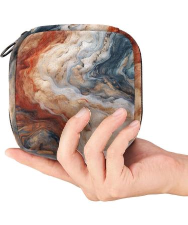 Multicoloured Marble Makeup Bag for Women and Girls - Travel Cosmetic Organizer - Buy Online on GoSupps.com
