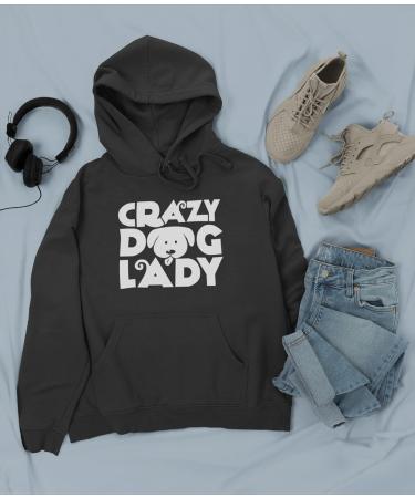Crazy Dog Lady Hoodie - Dog Lover Hoody Pet Dog Owner Mum Walker Groomer XL Pink - Buy Online on GoSupps.com