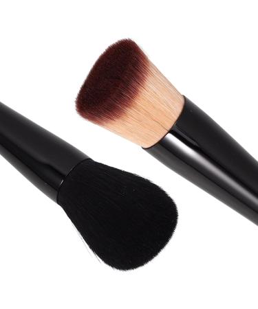 PATKAW Foundation Makeup Brushes Double-ended Concealer Brush Loose Powder Brush for Beauty Liquid Powder Blending Buffing Face Makeup Tools Black - Buy Online on GoSupps.com