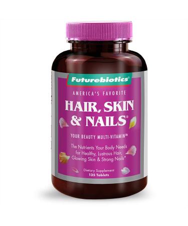 FutureBiotics Hair Skin & Nails 135 Tablets - Essential Vitamins for Healthy Hair, Skin & Nails - Buy Online on GoSupps.com