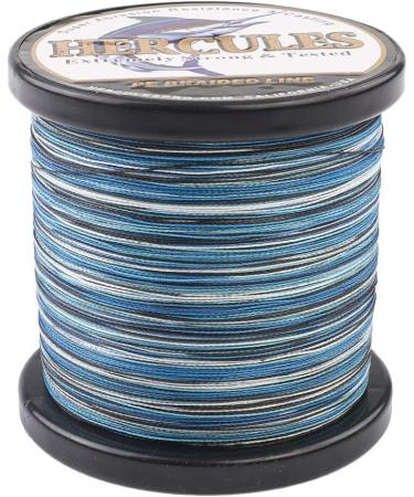HERCULES Super Strong Braided Fishing Line - Salt-Water, 6-100LB Test, High-Grade Blue Camo, 100-1000M - 0.08-0.55MM - Buy Online on GoSupps.com