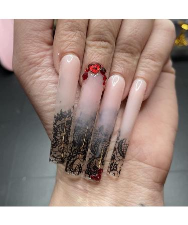 AddFavor 600pcs Clear XXL Square Nail Tips - Full Cover Tapered Squoval Nails for Acrylic Manicure - Buy Online on GoSupps.com