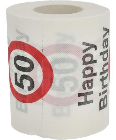 Happy Birthday Toilet Paper 4er Set | 50th Birthday Motif | 24m 2-Layer | Perfect for Celebrations - Buy Online on GoSupps.com