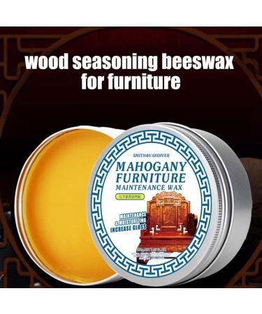 Wood Seasoning Beeswax - 7.05oz Seasoning Mahogany Wax Furniture Waterproof & Repair Cleaner for Floors Cabinets to Protect and Care Shakven - Buy Online on GoSupps.com