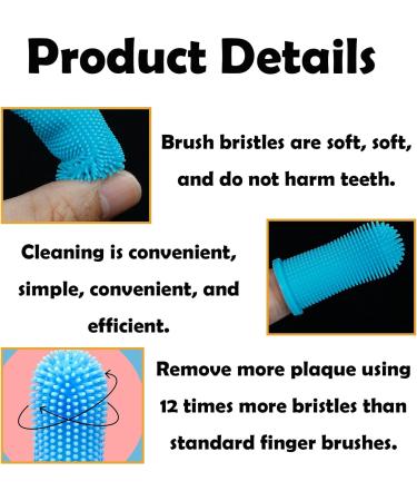 10Pcs Dog Toothbrush Dog Finger Toothbrush 360 Pets Teeth Cleaning Toothbrush Kit for Dogs Puppies Dog Teeth Cleaning Products for Cats Small Pets Dental Care (Blue) - Buy Online on GoSupps.com