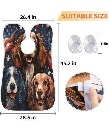 American Independence Day Dog Beard Bib | Beard Hair Catcher for Men - Perfect Fathers Day & Christmas Gift for Dad - Buy Online on GoSupps.com