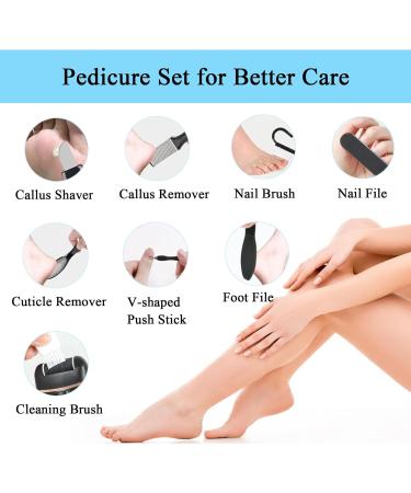 13-in-1 Callus Remover for Feet - Electric Pedicure Kit for Hard Skin 3 Rollers 2 Speed Battery Display - Professional Foot Care Tools (Black - Buy Online on GoSupps.com