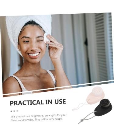 Beaupretty Face Exfoliator Brush Wool Double Sided Facial Cleansing Manual exfoliating Handheld face Scrubber Silicone Facial ES Manual Facial Soft Rayon Wool Miss face Brush - Buy Online on GoSupps.com