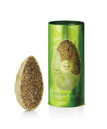 Venchi - uf en Chocolat Chocoviar la Pistache Saveur Chocolat la Pistache avec Miettes de Pistache Caramel et F ves de Cacao avec Surprise Sans Gluten 330 gr Collection P ques