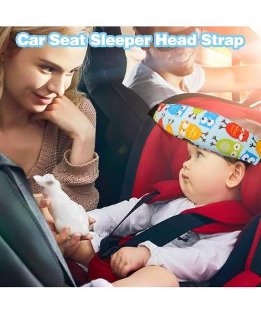 Baby Kids Safety Head Support Hugger - Blue Neck Protection Belt for Car Seat - Buy Online on GoSupps.com