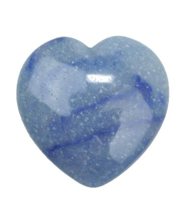 Steinfixx - Gem Stone Herz I Heilstein I Gl cksstein I Chakra -Stein I Taschenstein |Massage stone |Gift for the loved ones (blue aventurine)