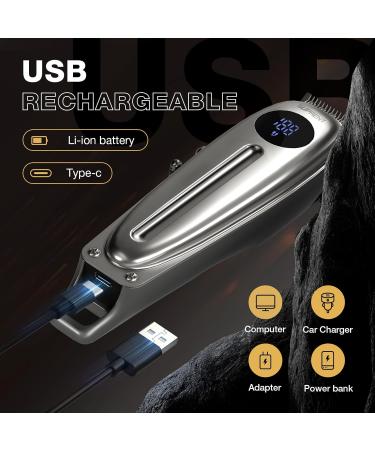 SUPRENT Professional Rechargeable Hair Clipper - Cordless Hair Cutting Kit for Men with LED Display | International Shipping Available - Buy Online on GoSupps.com