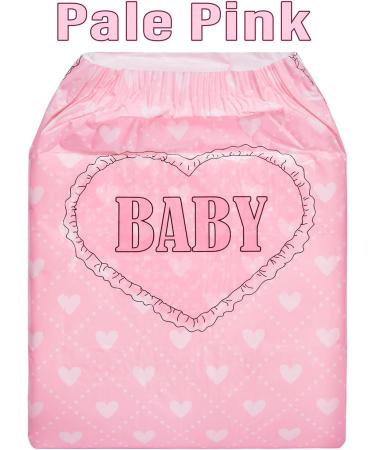 Buy LittleForBig Adult Printed Diapers 10 Pack - Blushing Baby (Medium 28-38) Pink M - International Shipping Available - Buy Online on GoSupps.com