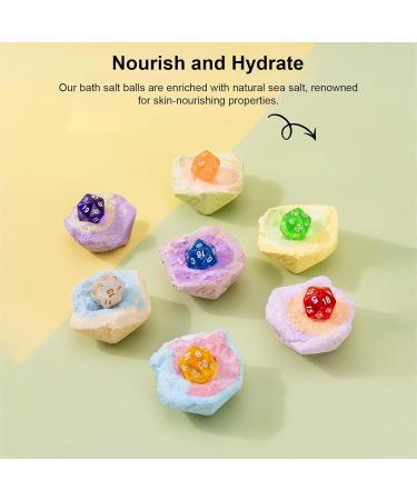  AJUNJIIL For Bubble Spa bath - 100g - With polyhedral cube inside - Essential oil salt - Fizz ball (grape seeds) - Buy Online on GoSupps.com