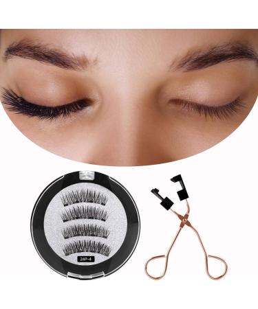 Magnetic Eyelashes Without Eyeliner False Eyelashes without Eyeliner 3D Magnetic Eyelashes Natural Looking Eyelash Applicator Tool - Buy Online on GoSupps.com