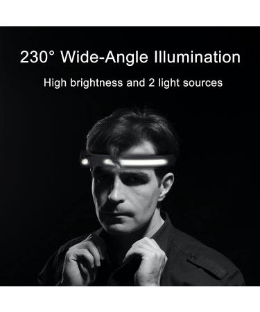 EGUKU Rechargeable LED Headlamp 1200 Lumens | Motion Sensor | 5 Modes | Waterproof | Outdoor Running, Camping, Hiking | Black - Buy Online on GoSupps.com