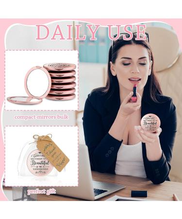 24 Set Inspirational Compact Mirrors for Women - Bulk Gift Sets for Bachelorette and Bridal Parties - Buy Online on GoSupps.com