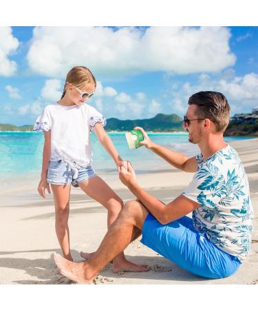 Sun Cream Applicator Kids Flat Top Foundation Brush Portable Blending Brush Set with Protective Caps and Silicone Makeup Brushes Cleaner for Travel - Buy Online on GoSupps.com