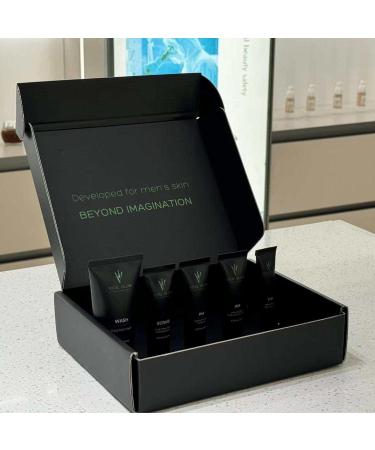 Men's Skin Care Set - Essential Routine with Face Wash Scrub Day & Night Moisturizers Eye Cream | Shop Internationally - Buy Online on GoSupps.com