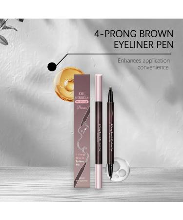  Qukoielly Women's Eyebrow Pencils - 2-in-1 Dual-Ended Eyeliner Pen | For Women's and Girls' Beauty Makeup for Dates Evenings and More - Buy Online on GoSupps.com