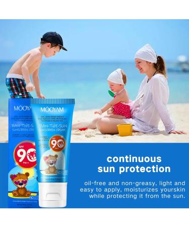 Sun Cream SPF 90 SPF 90 Face Moisturiser High Sun Protection Gentle Face Sunscreen Lotion Waterproof Sun Cream Against UVA & UVB Oil Free Travel Sunscreen for Daily Use Delicate Sensitive Skin - Buy Online on GoSupps.com