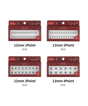 CCAMBBAK Bold False Eyelashes - Handmade Lightweight K-Beauty Individual Lashes for Natural Look - Lengthening & Authentic 12mm Black Wisps - Buy Online on GoSupps.com