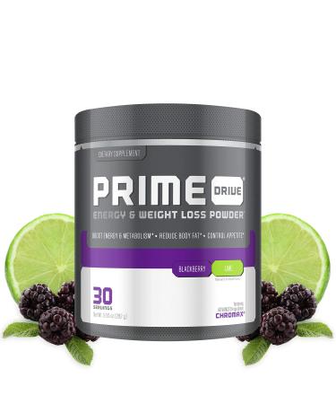 Prime Drive Energy BlackBerry Lime Pre Workout Energy Drink Powder, Provides Extreme Energy, Focus and Intensity, Boosts Metabolism (30 Servings), 9.95 Ounce (Pack of 1)