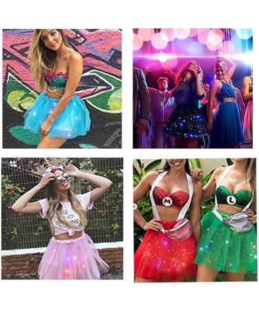 Womens LED Tutu Skirts - Light Up Ballet Dance Tulle Skirt for Party Costume - Buy Online on GoSupps.com