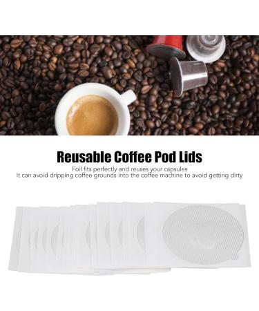 Couvercles R utilisables pour Dosettes de Caf Couvercles en Aluminium pour R utiliser les Dosettes de Caf Compatibles avec les Capsules Nespresso VertuoLine 200 Pi ces 59 Mm - Buy Online on GoSupps.com