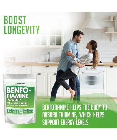 XPRS Nutra Benfotiamine Powder - Fat Soluble Thiamine Supplement for a Happy Heart - Potent Antioxidant - Vegan Friendly - 4 Ounce Pack - Buy Online on GoSupps.com