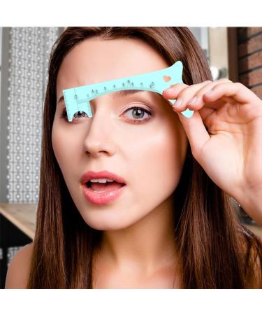 Eyebrow Stencils - Eye Brow Stencils for Women | Eyebrow Shaping Ruler Eye Makeup Aid Brow Measuring Tool for Beginners Eye Liner Eyelash Eyebrow Blue - Buy Online on GoSupps.com