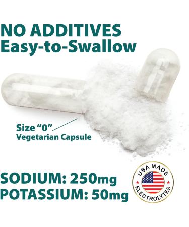 Klaralyte Buffered Electrolyte Salt Capsules - 300 Capsules Value Size | Sodium & Potassium Dietary Supplement - Buy Online on GoSupps.com