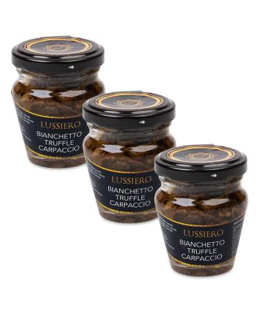 Pack of 3 Lussiero Bianchetto Truffle Carpaccio White Tartufo Truffle Slices Tuber Borchii 45g
