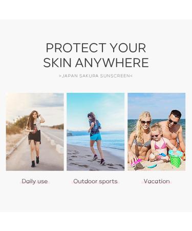 Waterproof Sunscreen Sakura UV Gel SPF50 | 30g Natural Waterproof Moisturizing Sunscreen Block UVA UVB and HEV Rays Samuliy - Buy Online on GoSupps.com