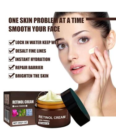 Retinol Anti-Aging Face Cream Firming Hydrating Moisturizer to Reduce Fine Lines & Even Skin Tone (2) - Buy Online on GoSupps.com