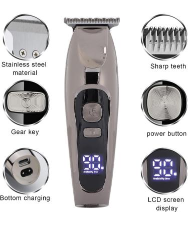 Hair Trimmer Cordless Clipper ABS Material with LCD Display for Home - Buy Online on GoSupps.com