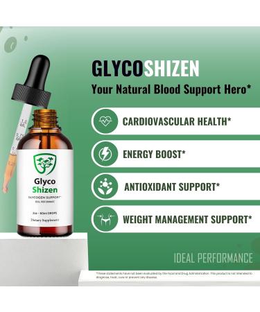 Glyco Shizen Drops - GlycoShizen Drops Advanced Support Premium Formula - Maximum Strength Glycoshizen Supplement Liquid All Natural to Support Stable Levels and Circulation Reviews (3 Pack) - Buy Online on GoSupps.com
