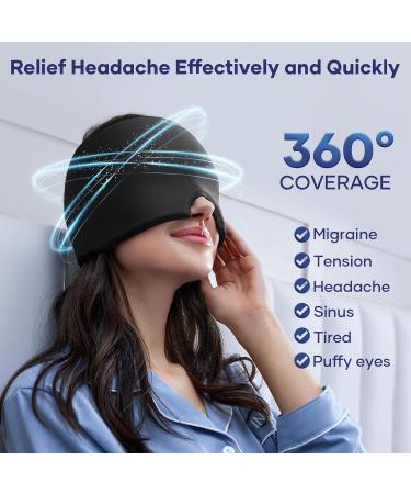 Migraine Relief Cap - Cooling Gel Hat for Headaches Tension & Puffy Eyes | Instant Natural Relief Head Wrap - Buy Online on GoSupps.com