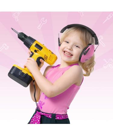 Dr.meter Kids Ear Defenders SNR 27dB Earmuffs - Pink, Noise Blocking, Adjustable Headband for Sleeping and Studying - Buy Online on GoSupps.com
